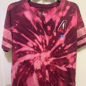 Pink tye dye tee